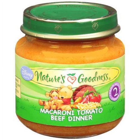 Nature's Goodness: Macaroni Tomato Beef Dinner Baby Food, 4 Oz