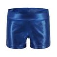 thumbnail image 4 of SILVERCELL Toddler Tight Jumpsuit Gymnastics Leotards for Girls Blue Dancewear with Matching Shorts Headband Sets, 4 of 7