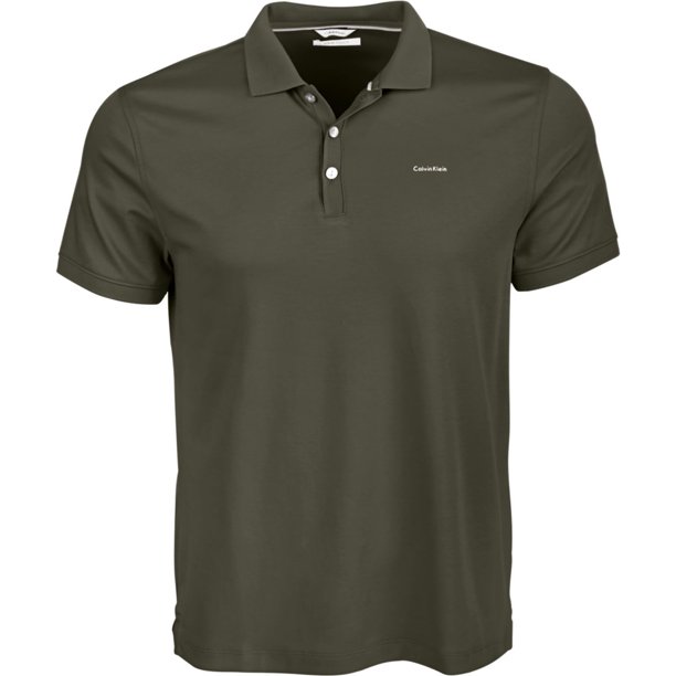 Polo de Rugby Calvin Klein Interlock Liquid Touch hombre verde grande