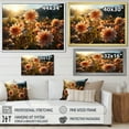 thumbnail image 4 of Designart "Daisies landscape Sunrise II" Floral Floater Framed Wall Art Print, 4 of 7