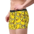 thumbnail image 4 of Kll Ducky Cartoon Animal Yellow Men'S Cotton Boxer Briefs Underwear-Medium, 4 of 9