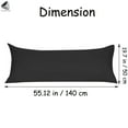 thumbnail image 2 of PULLIMORE 2 Pcs Super Soft Long Pillow Cases Body Pillowcases Microfiber Envelope Pillow Covers for Adults Pregnant(20 x 55 in, Black), 2 of 9