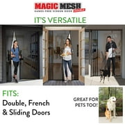 Magic Mesh Double Door Hands Free Magnetic Screen Door, Fits French & Sliding Doors 75 in x 83 in