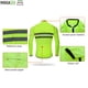 thumbnail image 5 of WOSAWE - Chaqueta cortavientos ultraligera para ciclismo, reflectante, para hombre, resistente al viento, para bicicleta de montaña, para correr, 5 of 5