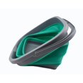 thumbnail image 3 of SAMMART 11L (2.9 Gallon) Collapsible Rectangular Handy Bucket (1, Dark Grey/Bluish-Green), 3 of 5