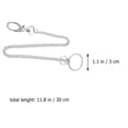 thumbnail image 4 of Belt Keychain Creative Long Chain Waist Hanged Key Chain Jeans Long Belt Chain for Boy Men (Silver White), 4 of 9