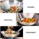thumbnail image 3 of FOMIYES 1Ud Kitchen Wok De Acero Inoxidable Con Asa Práctico Y Resistente Para Uso En Casa, 3 of 8