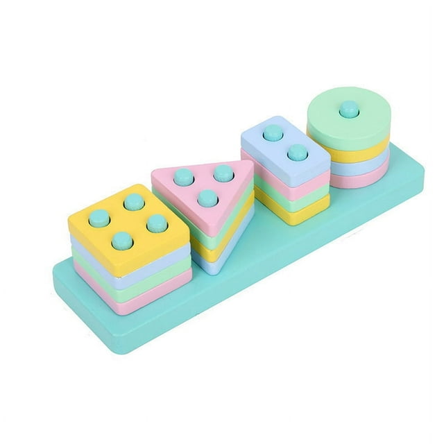 Reloj de piano de ocho tonos para niños, torre de arcoíris, cuatro juegos de placas de columna, insectos retorcidos, juguetes educativos para bebés