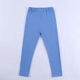 thumbnail image 2 of CPNG Girls Outerwear Leggings Kids Pull On Leggings Elastic High Waist Stretchy Full Length Footless Soft Tights Pants(Blue,13-14 Years), 2 of 4