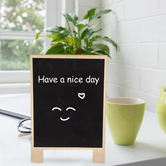 DEEPCRAFF Portable Black Chalkboard Message Board for Home Bar and Event Decorations