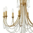 thumbnail image 3 of 8 Light Chandelier-Hand Cut Crystal Type-Antique Silver Finish   -Traditional Installation Crystorama Lighting Arc-1908-Sa-Cl-Mwp, 3 of 10