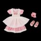 thumbnail image 3 of Trajes de muñecas BJD 2x Ropa de Muñeca de Recién Nacidas con Accesorios para El Cabello, 3 of 6