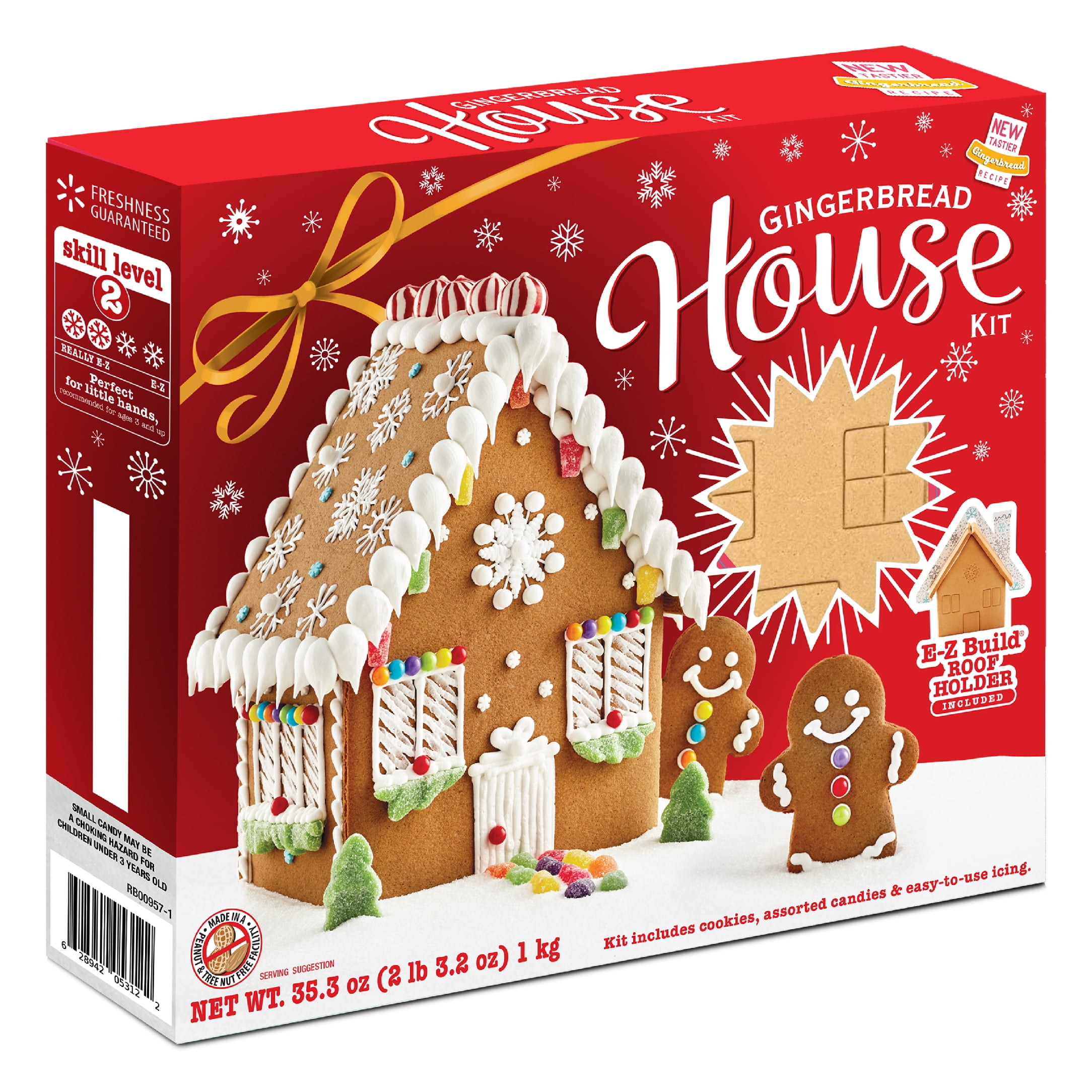 Freshness Guaranteed Christmas Gingerbread House Kit, 35.3oz