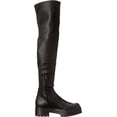 thumbnail image 6 of Sam Edelman Lydia Black Chunky Lug Sole Rounded Toe Over The Knee Fashion Boots (Black, 5.5), 6 of 6