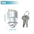 thumbnail image 3 of 1 Set Ignition Switch with Keys Replacement for EZGO GAS and Electric TXT for Medalist 1981-UP, 3 of 6