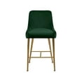 thumbnail image 4 of Meridian Furniture Owen 28"H Velvet Bar Stool in Green (Set of 2), 4 of 5