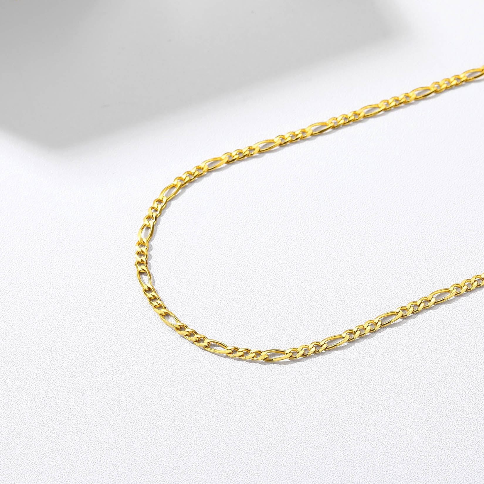 ChainsProMax Solid 925 Sterling Silver Figaro Chain Men Women Necklace, 3mm/5mm, 14"-28", Jewelry Gifts for Men/Women