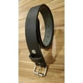 thumbnail image 3 of Real Genuine Leather Belt Brown & Black 1.5" Wide One Piece Leather, 3 of 4