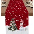 thumbnail image 1 of ZHAOCHENG Camino de mesa navideño con mantel de arpillera lavable y mantel de lino, 1 of 5