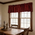 thumbnail image 4 of Window Valance for Kitchen or Living Room, Solid Color Polyester Curtain with Rod Pocket, Light Blocking, Cottage Style, 18 x 54 Inch, 4 of 6
