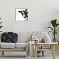 thumbnail image 4 of Stupell Industries Black White Minimal Design Calf Cow Cattle Painting, 17 x 17, Design by Ashley Justice, 4 of 5