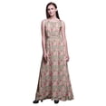 thumbnail image 1 of Bimba Robe Longue Décontractée Sans Manches à Col Rond pour Femmes, Imprimé Floral - Xxx-Grand, 1 of 5
