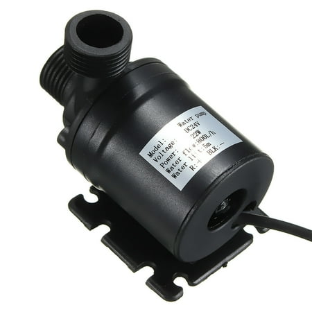 Hot Tub Submersible Pump Black submersible DC 24V 800 L/H Hot Water Circulation Pump Solar Water Pump Brushless Motor 5m Lift ()
