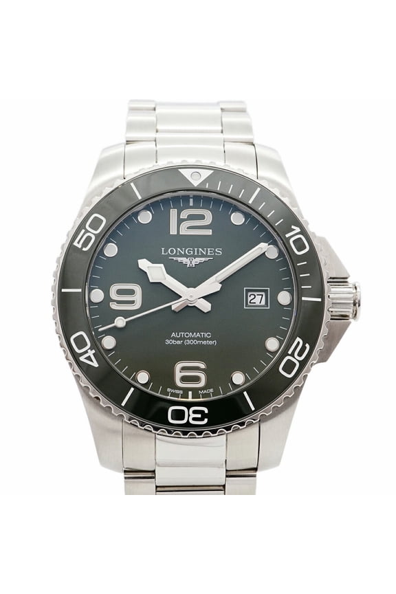 Pre-Owned Longines HydroConquest L3.782.4 Green Dial Men's Watch
