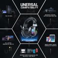 thumbnail image 6 of Gaming Headset for PS4, Gaming Headphones with Stereo Surround Sound & Noise Cancelling Mic, Lightweight Ergonomic Cool RGB Headsets for Xbox One, PS5, Nintendo Switch, PC, Mac, Mobile, 6 of 9