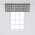 thumbnail image 2 of Ambesonne Geometric Window Valance, Greyscale Rings Rounds, 54" X 18", Grey, 2 of 3