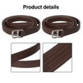 thumbnail image 2 of qifei 2pcs Leather Stirrup with Stainless Steel Hardware Soft Stirrup Strap, 2 of 9