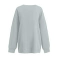 thumbnail image 5 of Women's V-Neck Sweatshirt with Pockets, Womens V Neck Sweatshirts No Hood Lightweight Casual Soft Fashion Light Gray S, 5 of 7