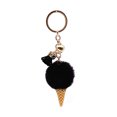 thumbnail image 1 of Moyic Bolsa de llaveros colgante mano de obra fina tamaño compacto multiusos exquisito vellón felpa coche ornamento decorativo atractivo Artesanía Negro Moyic HA074028-09, 1 of 6