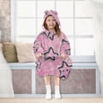 thumbnail image 7 of BZSMCE Wearable Blanket Hoodie Fashion Starry Pink Pals Home Wear, 7 of 7