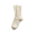 thumbnail image 2 of Tnobhg 1 Pair Women Winter Socks Japanese Style Vintage Mid-tube Thick Knitted Soft High Elasticity Warm Anti-slip No Odor Ankle Protection Lady Striped Socks, 2 of 8