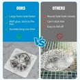 thumbnail image 6 of Bartans Self-Adhesive Shower Hair Catcher, Drain Cover, Floor Mesh Filter, Bathroom Sink Strainer, 6 of 6