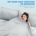 thumbnail image 4 of Aship Cooling Pillow Cases, Dual-Sided Summer Cooling Pillowcases, Arc-Chill Jade-Infused Fiber, Breathable Moisture-Wicking, Non-Slip Hidden Zipper, Machine Washable, Standard 20''x26'', 2 Pack Gray, 4 of 8