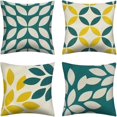 thumbnail image 1 of Linen printed pillowcase four piece set comfortable soft home decor detachable pillowcase, 1 of 4