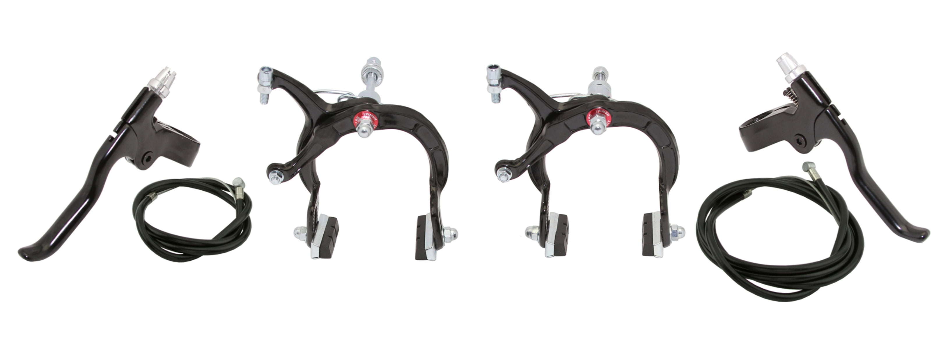 Black 1000a Alloy Bike Brake Set. Front and Rear Bicycle Brake set Bike