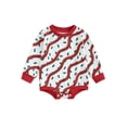 thumbnail image 2 of Baby Girl Christmas Outfit Cowboy Bubble Romper 3M 6M 12M 18M Sweatshirt Oversized Bodysuit Onesie Western Christmas Baby Clothes, 2 of 10