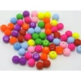 thumbnail image 6 of U8MO 200 Fluo Neon Beads Acrylic Round Beads 8mm(0.32") Rubber Tone Color Choice-Red, 6 of 7