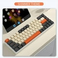thumbnail image 2 of XIANJINO 60% Wired Gaming Keyboard, Pudding Keycaps with Translucent Layer,RGB Ultra-Compact Mini Keyboard, Waterproof Small 68 Keys Keyboard for Office/Gaming (shimmer), 2 of 8