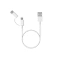 thumbnail image 1 of Cable Xiaomi 2 en 1 USB Micro USB a Tipo C 100 cm Blanco, 1 of 4