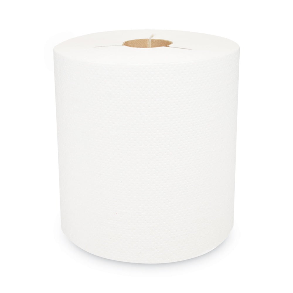 Morcon Paper 400WY Morsoft 8 in. x 800 ft. Y-Notch 1-Ply Controlled Towels - White (6 Rolls/Carton)