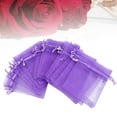 thumbnail image 6 of Yardwe 100Pcs Party Favor Organza Bags Purple Pouches for Weddings and Anniversaries, 6 of 8