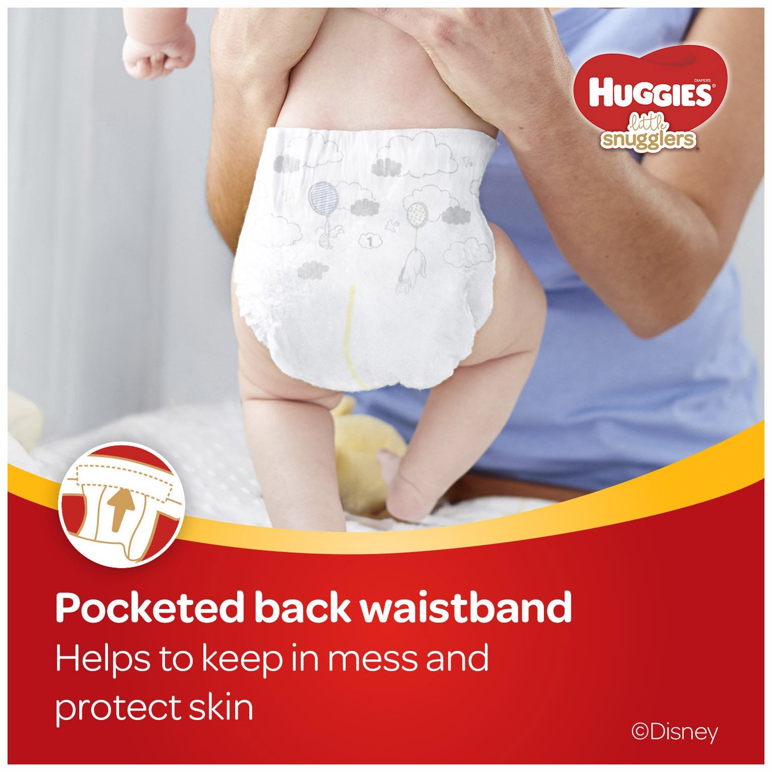 Huggies Newborn Gift Box - Little Snugglers Diapers (Size Newborn, 24 Ct & Size 1, 32 Ct), Natural Care Wipes (96 Ct) & Johnson's Baby Shampoo & Lotion - image 5 of 13