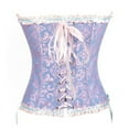 thumbnail image 4 of JFGHDG Shapewear Corset Western Corset Tops for Women Corset with Bra Shapewear Corset Bustier Tops for Women Cute Corset Bustier Corset Top Blue M, 4 of 7
