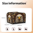 thumbnail image 5 of Lsque Vintage Pattern Bald Eagle Print 4 Slice Toaster Cover , Kitchen Appliance Dustproof Protector , Toaster Protector Dustproof Kitchen Appliance Cover, 5 of 7