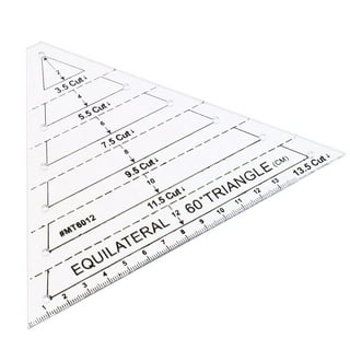 60 Degree Equilateral Triangle Quilting Ruler Template DIY Sewing Craft Tool