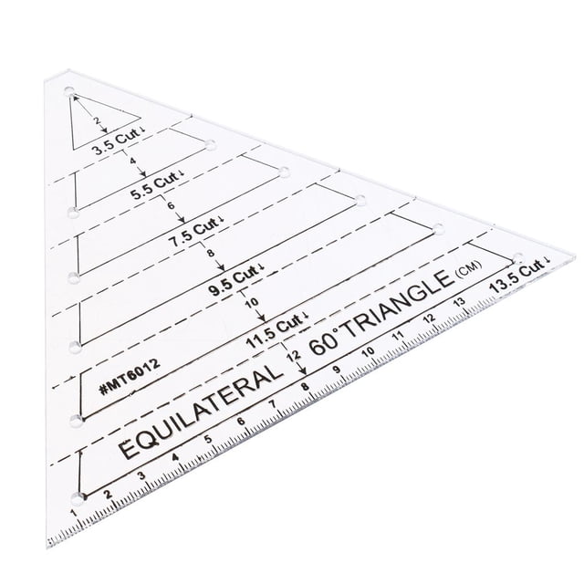 Regla de acolchado equilátero Zulema 13.5 cm